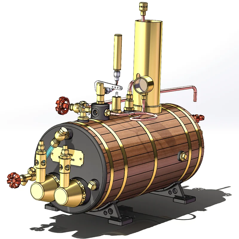 Высокоэффективный паровой двигатель котла Ретро-модель корабля Большой коэффициент теплопередачи Чистая медь.