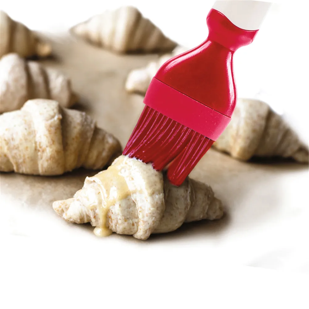 1 шт. кисть для выпечки и мази из силикона для кексов, хлеба, масла, инструменты для выпечки, безопасная кухня, барбекю, 22,5х5 см.