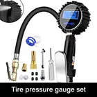 Портативный воздушный компрессор 220 В, автомобильный насос для велосипедов, манометр в шинах 200PSI, цифровой автомобильный насос для шин велосипеда и мотоцикла