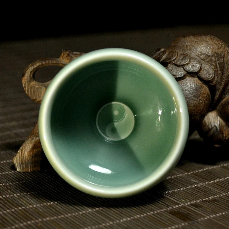 Longquan чайная чашка 50 мл из селадона керамическая фарфоровая чаша посуда Кунг фу