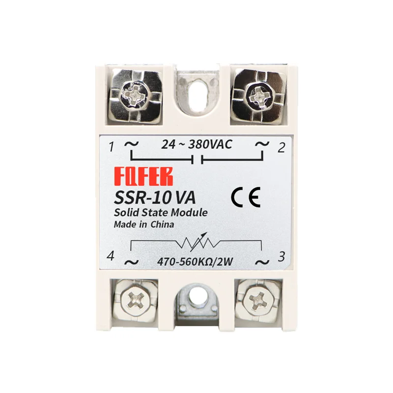 SSR -10 ВА/25 ВА/40 ва VR В переменный ток 40 А белый цвет твердотельное напряжение | Реле