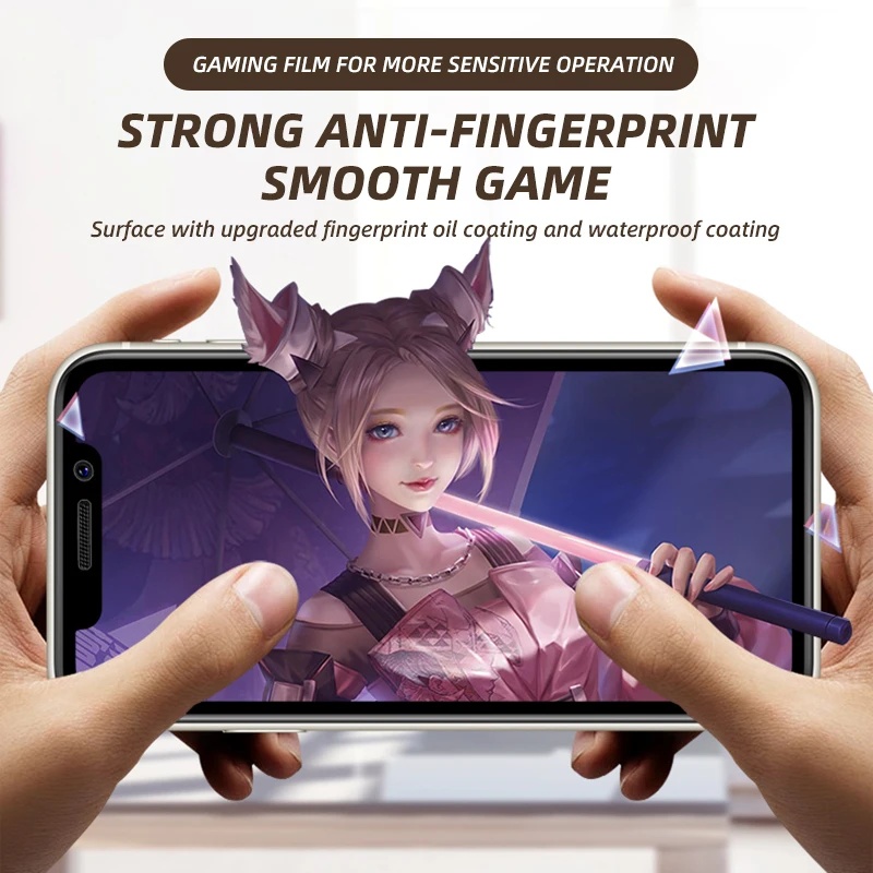 2-в-1 пленка для Huawei P40 Lite мягкая защита экрана Гидрогелевая Pro P40Lite не стекло |