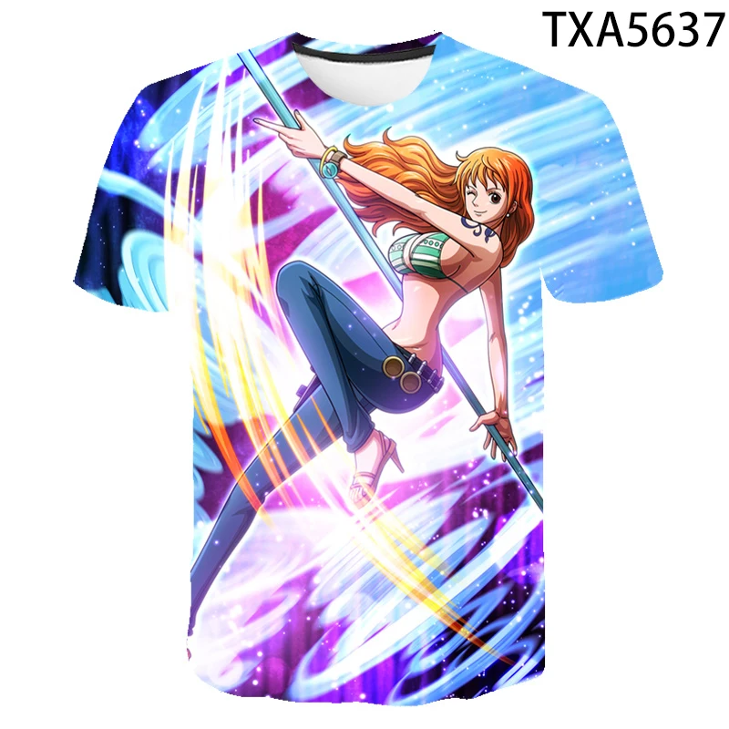

2021 New Summer 3D T-Shirt Cartoon Casual Street Harajuku Clothing Boys Girls Fashion Men's Women's Printed Short-Sleeved Anime