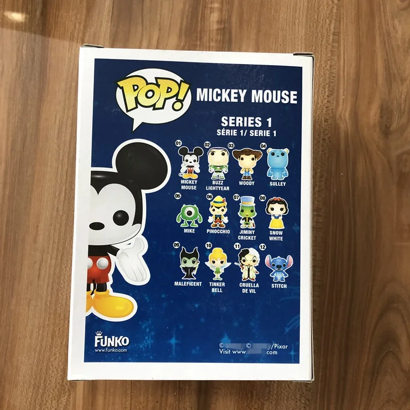 Официальный Funko поп Микки Маус#01 качающаяся голова Виниловая фигурка Коллекционная модель игрушки с оригинальной коробкой