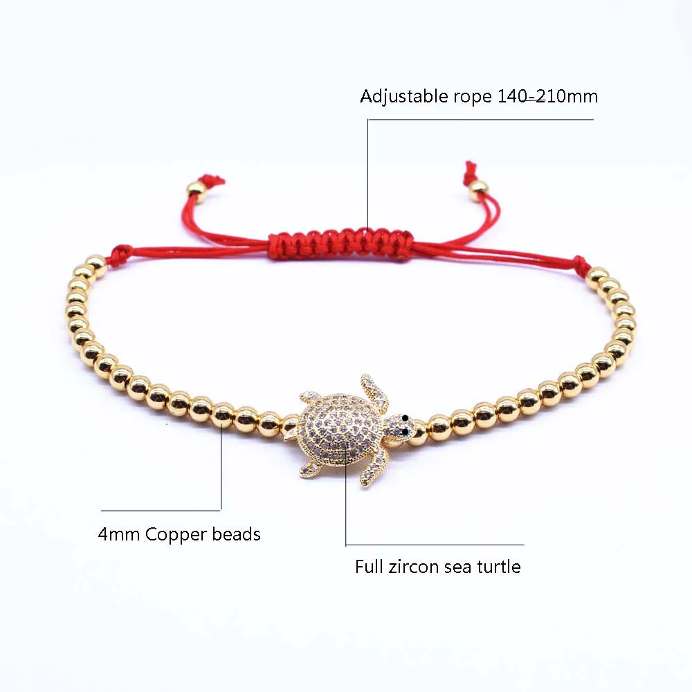 Женский и мужской летний браслет VOQ классический Регулируемый с бусинами в виде