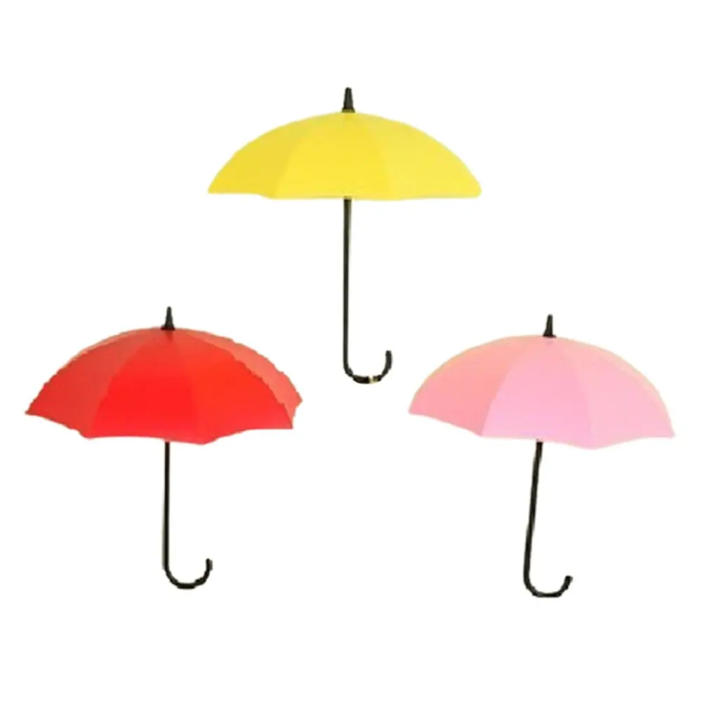 

Creative Umbrella Hook Colorful Wall Hook Household Small Decorative Wall Hook Kitchen Storage Box Bathroom Accessories
