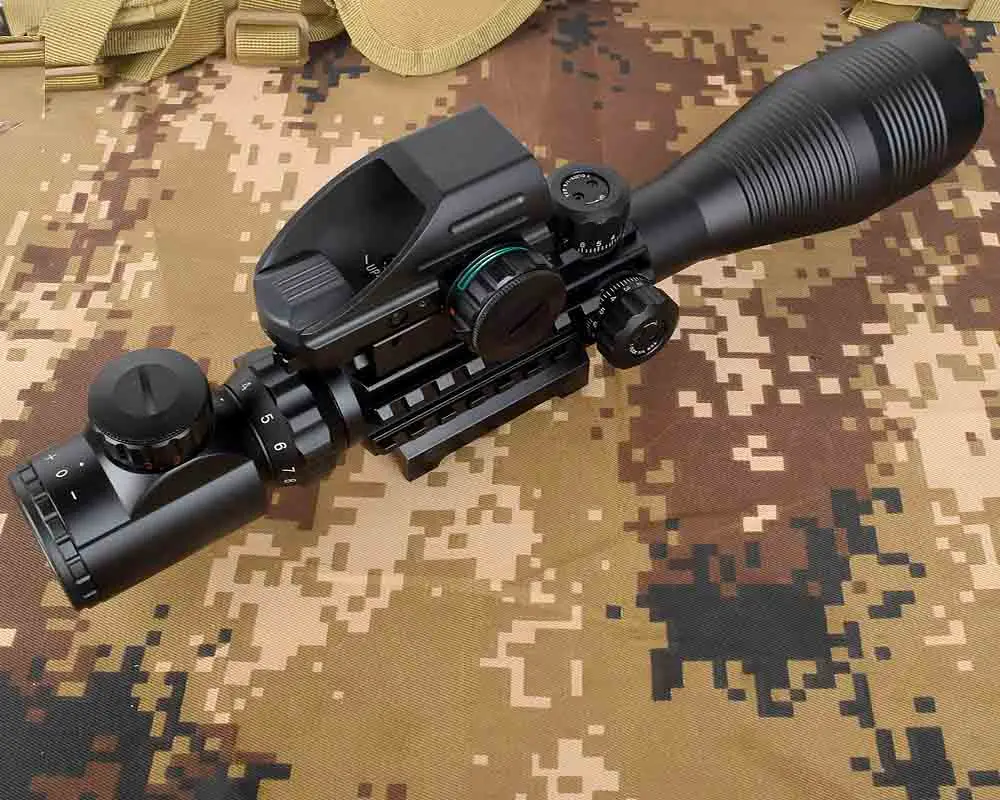 Прицел для винтовки Combo C4-16x50EG охотничья двойная подсветка с лазерным прицелом 4
