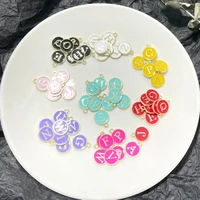 new 1215mm a z letter charms enamel charms alphabet initial letter handmade pendant for diy bracelet jewelry making wholesale