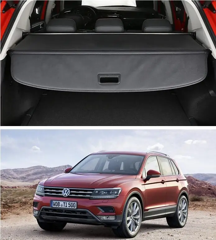 Высококачественный защитный экран багажника для Volkswagen VW Tiguan 2017 2018 2019 (черный