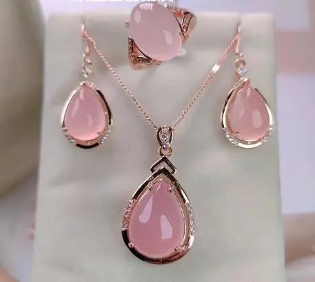 Серьги из серебра 925 пробы с зеленым и розовым агатом Нефритовая серьга комплект