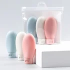 3 шт.60 мл пустые косметические контейнеры, портативная дорожная Косметическая банка, мини-бутылка для лосьона, шампуня, бутылка для отжима