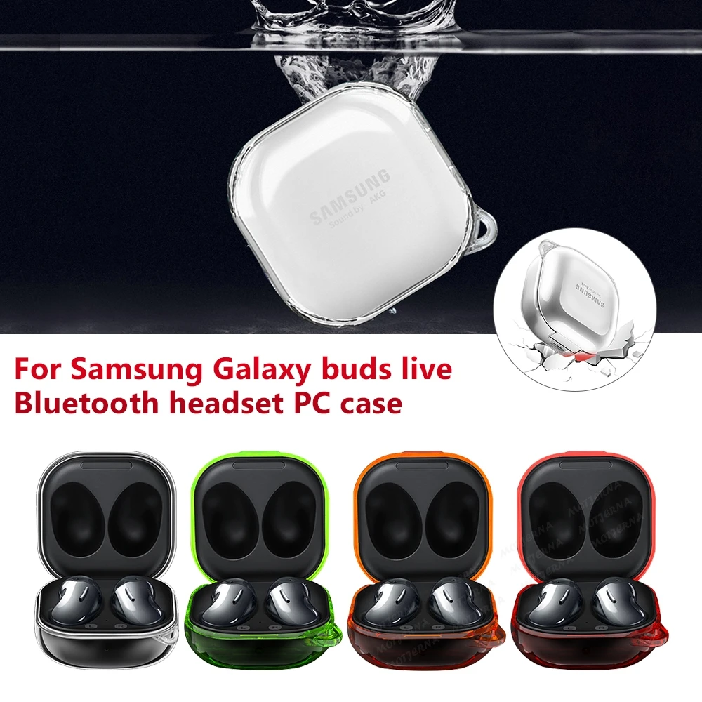 

Silicone Earphone Case for Samsung Galaxy buds live/Pro Case Accessories Transparent Shockproof Soft Protector For buds Pro