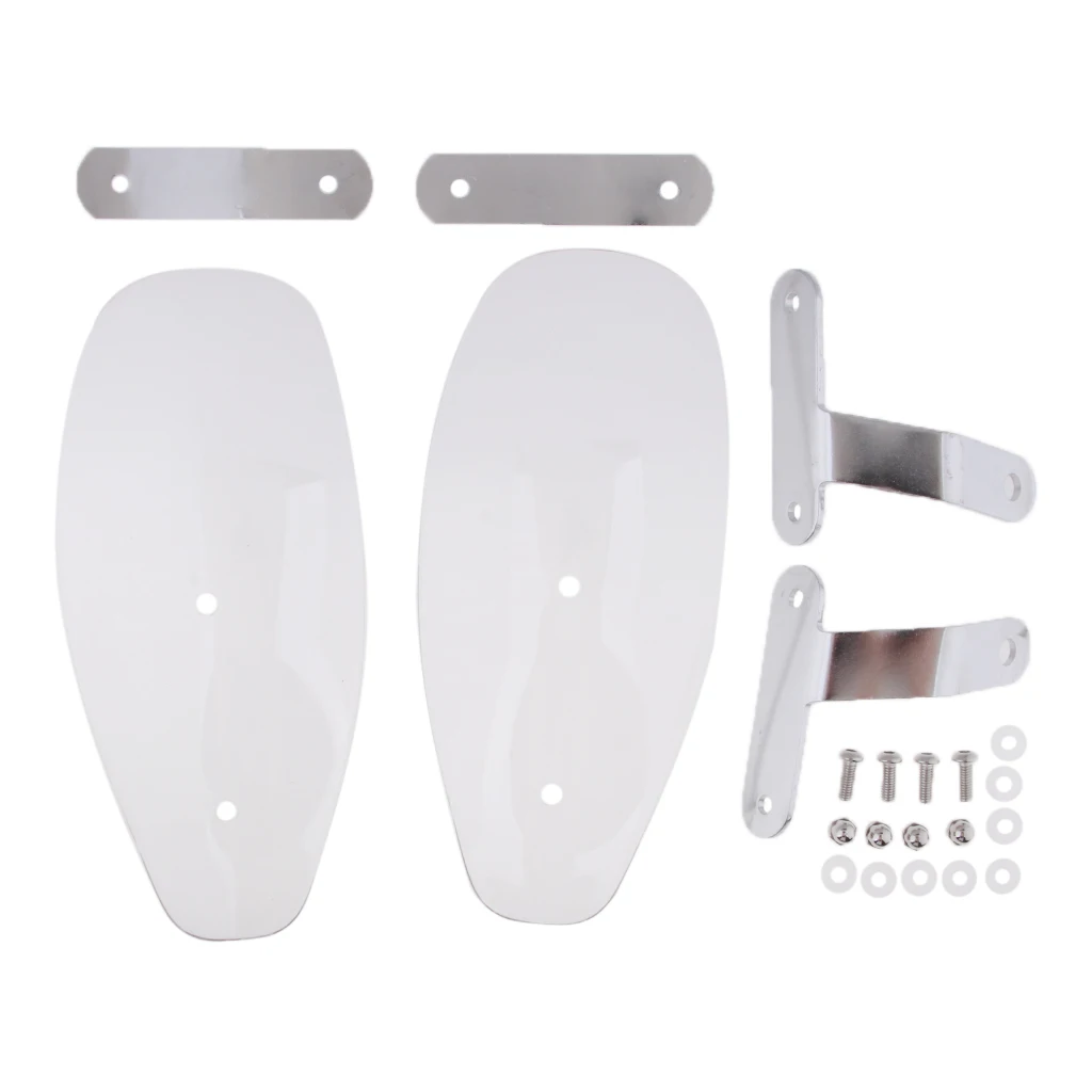 

Motorcycle Hand Guard Light Clear Wind Deflector For Touring Chopper Crusier