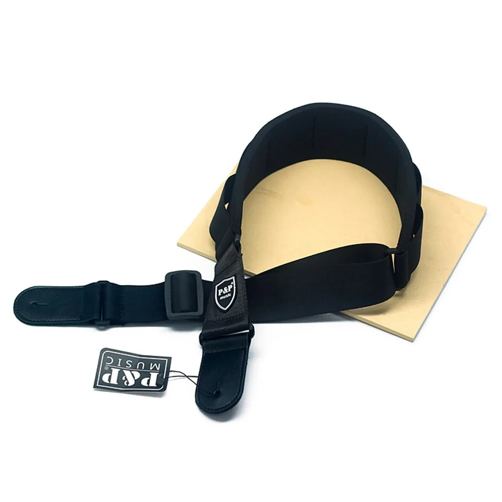 

1x P&P Bass Electric Guitar High-end Strap Holder Thicken 3inch Widen Adjustable Leather Sponge Fashionable Style Gift Sets