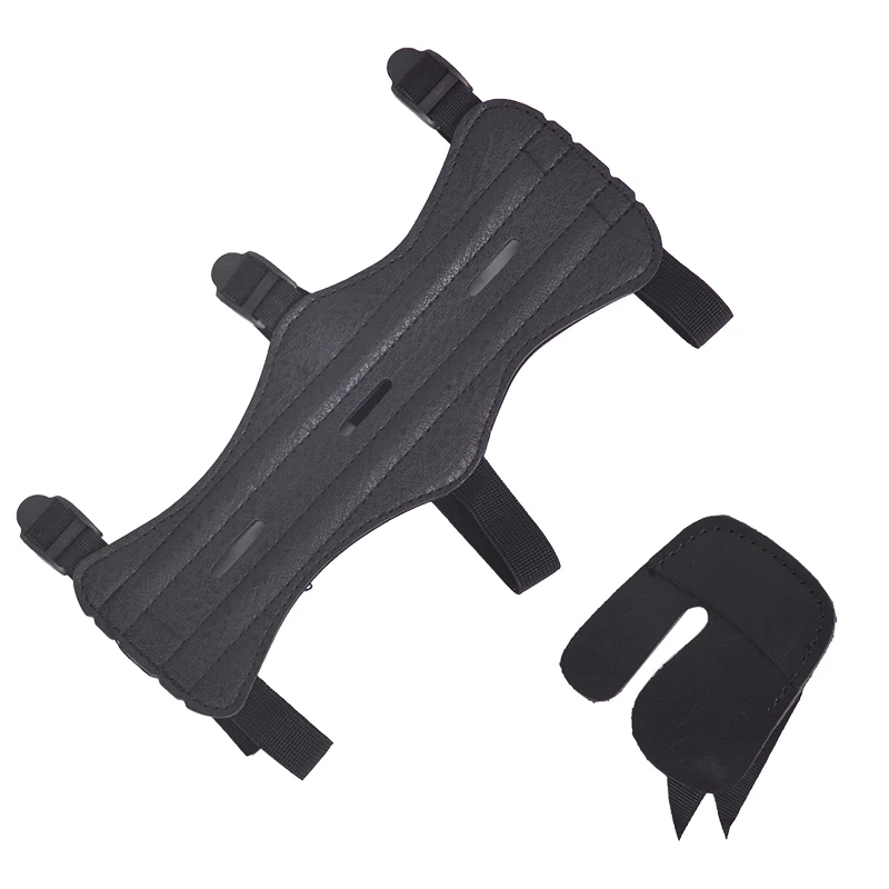 Защита на палец из коровьей кожи комбинированное снаряжение для стрельбы лука