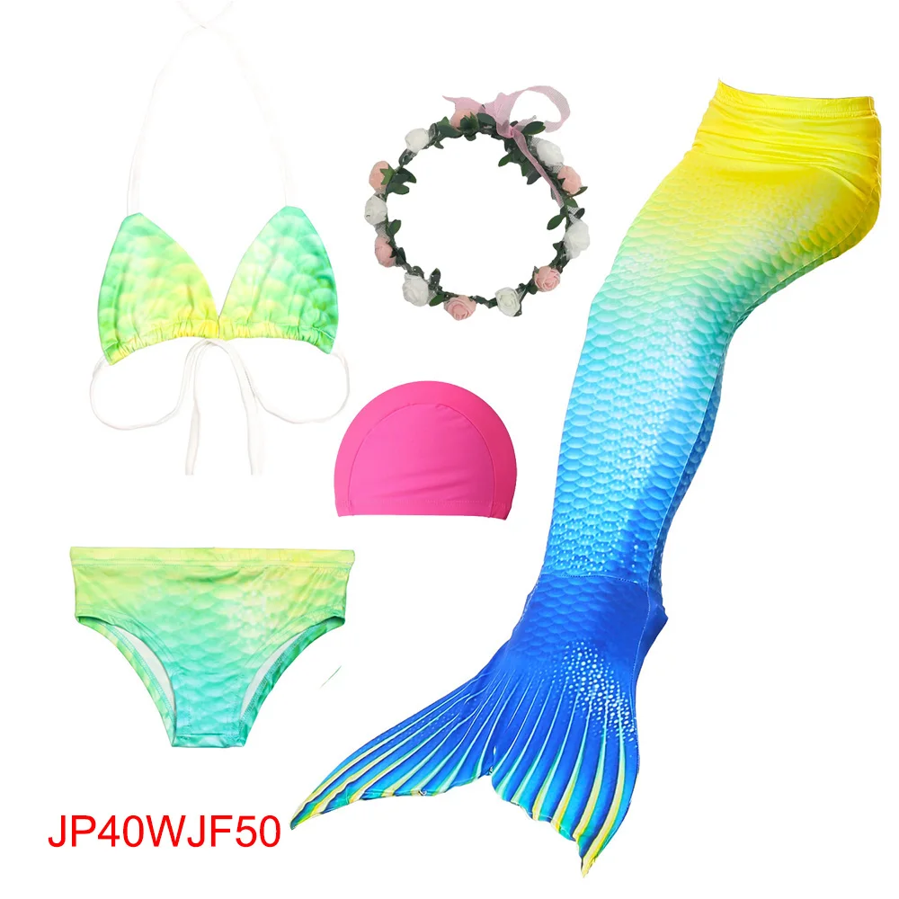 Костюм для купания Русалочка купальник бикини девочек одеяло хвост русалки с