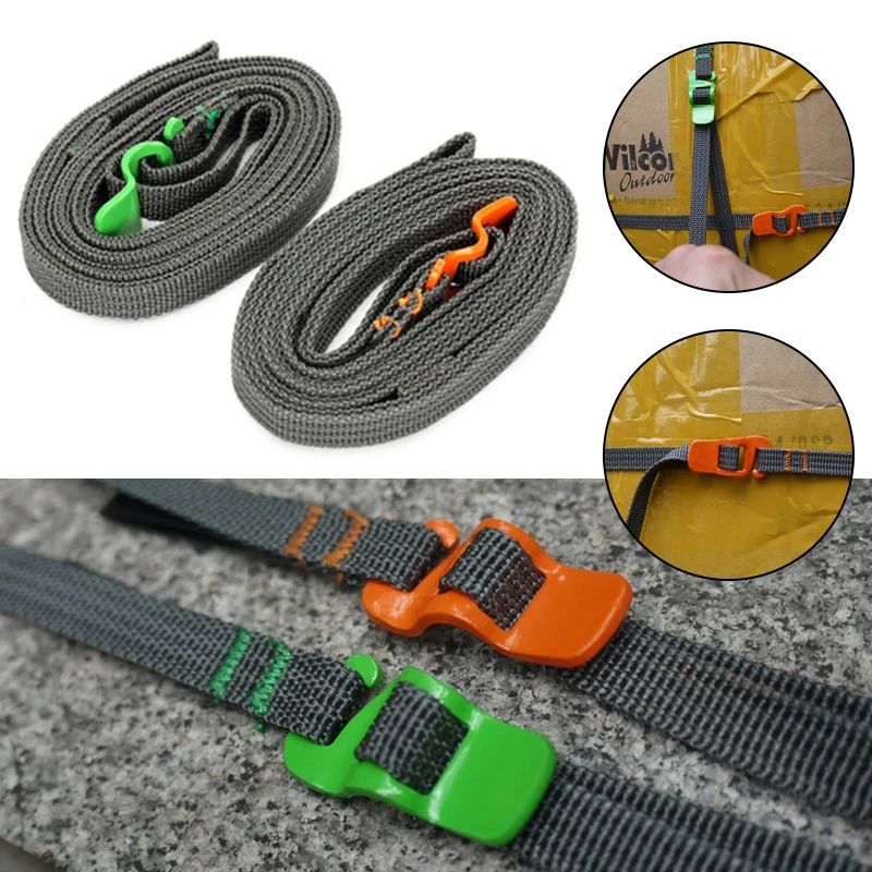 

Load 125kg 200CM Durable Nylon Cargo Tie Down Luggage Lash Belt Camping Tools