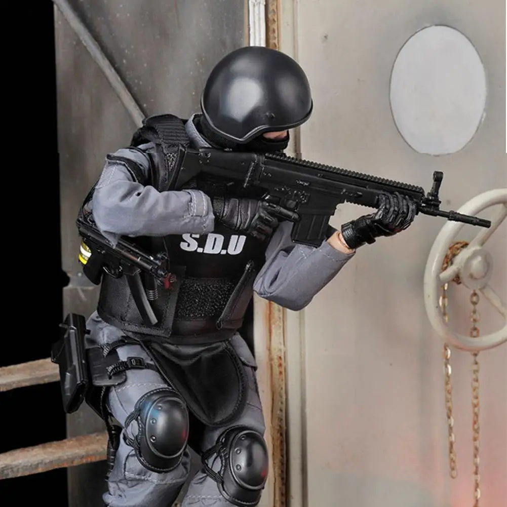 

30cm SWAT Soldier Figure 1/6 Scale Special Force Model 30 Movable Joints PVC Action Figure Collectible Model Toys for Boys N0W4