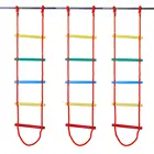 Детская игрушка для фитнеса, деревянная веревочная лестница, многоступенчатая скалолазание, игрушка для тренировок на открытом воздухе, безопасная Спортивная веревка, качели, вращающаяся