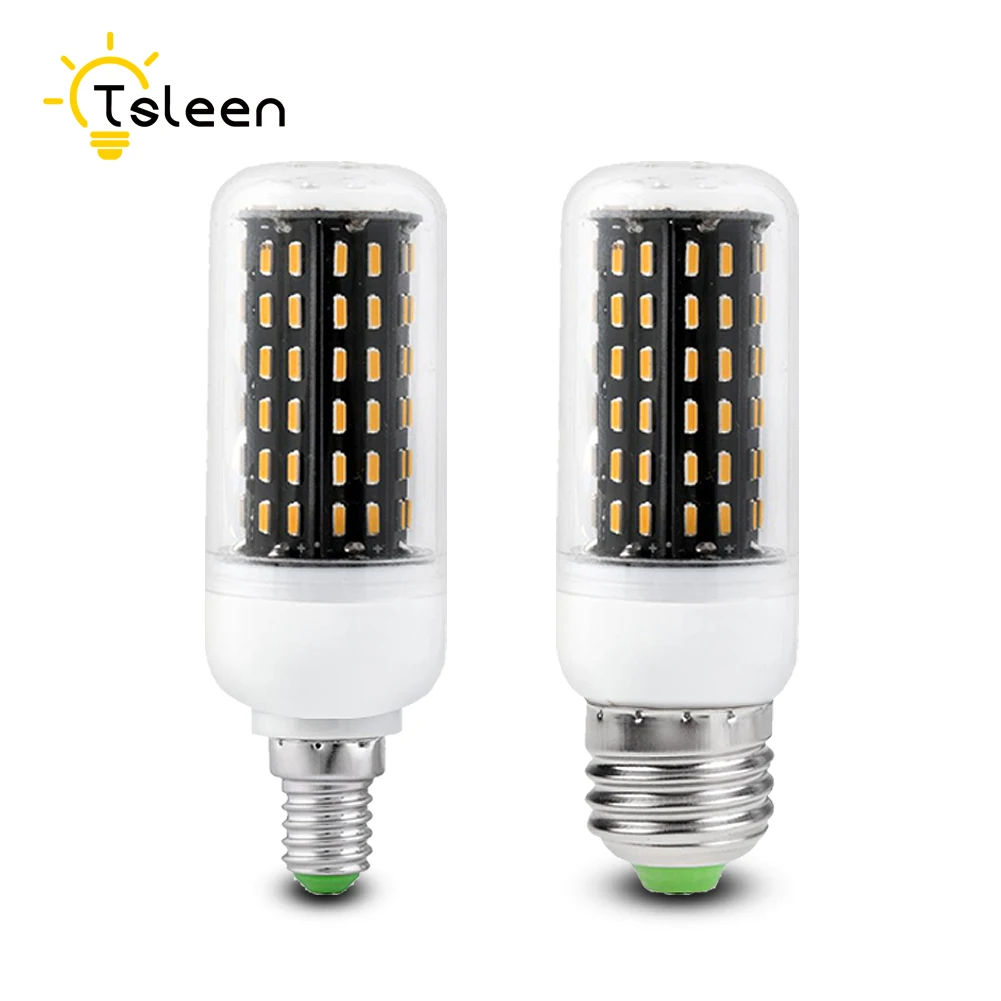 Светодиодная светильник ПА TSLEEN 220 В 4014 SMD E27 E14 G9 светодиодная лампа с теплым и