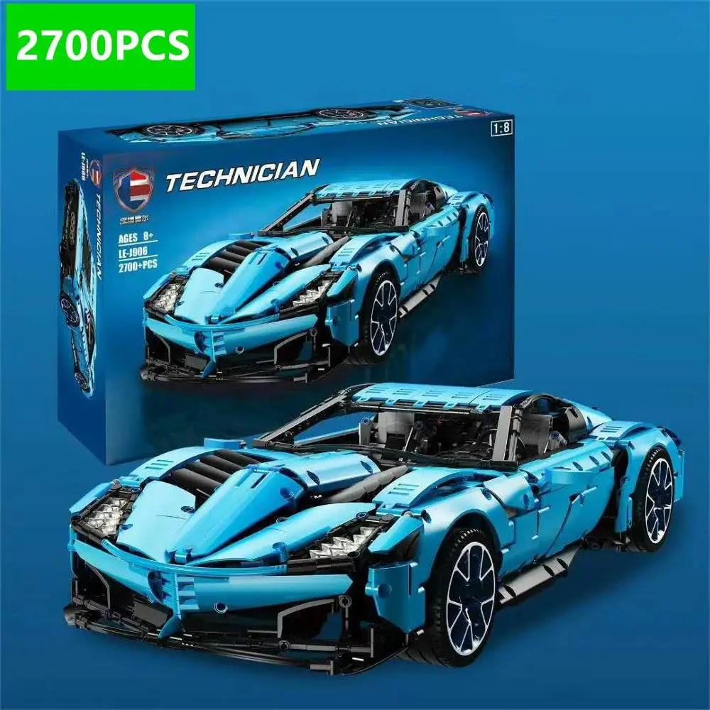 Гоночный автомобиль MOC Technic масштаб 1:8 шевролеты корветы модель Grand Sport Il