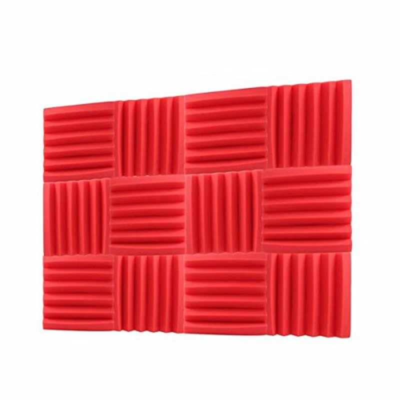 RISE-30X30X5Cm Звукоизоляционная губка, шесть слотов акустическая пена панель стоп поглощение студия Ktv звук для домашнего декора искусство Спальня Bathr