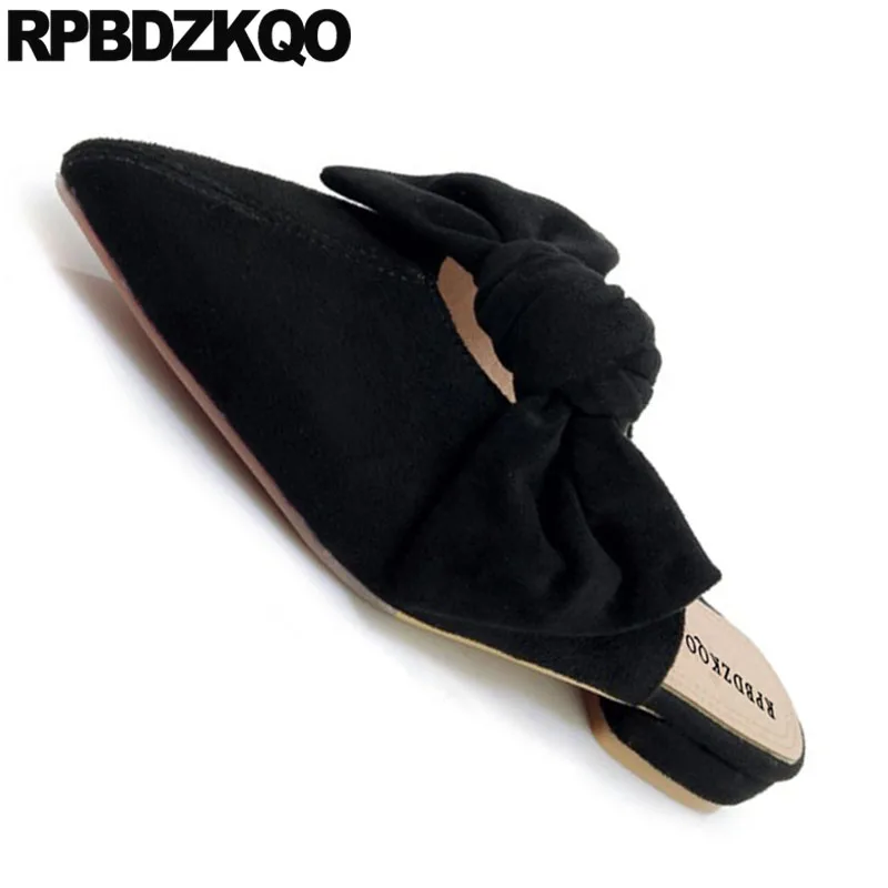 Китайский 11 Дешевая обувь Китай С острым носком Женские слипоны на плоской