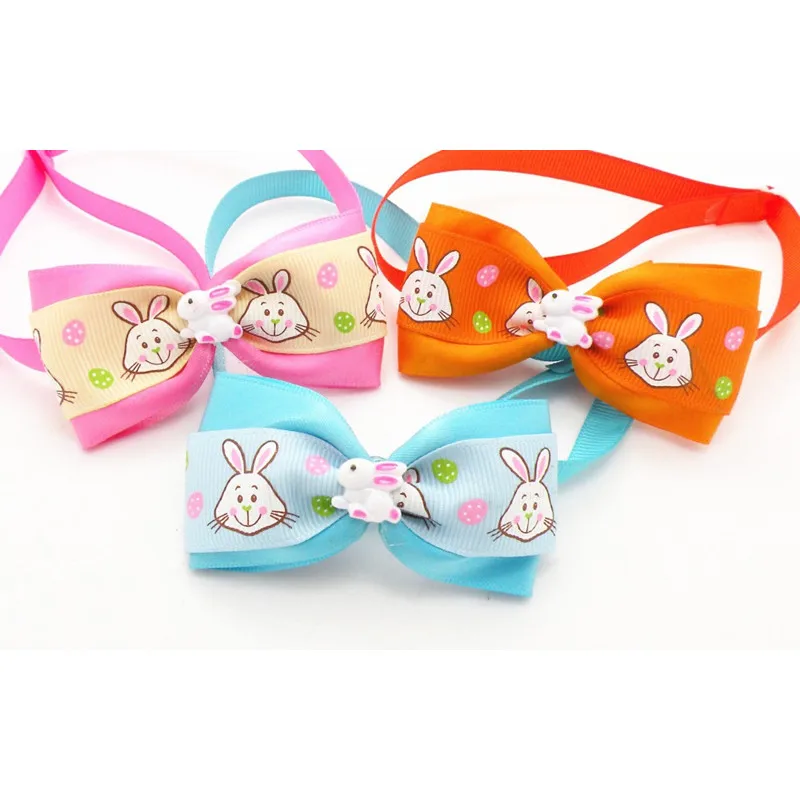 50 шт./лот пасхальное аксессуары для собак бабочки домашних Галстуки Кролик