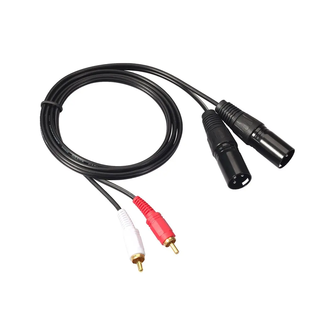 Двойной Rca к Xlr Мужской кабель 2 Rca/Phono разъем Hi Fi стерео аудио подключение