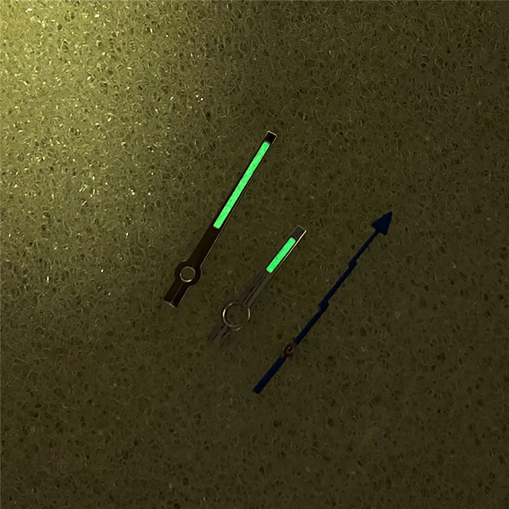 Часы стрелки указатели зеленые светящиеся иглы для движения NH35/NH36|Стрелки часов|