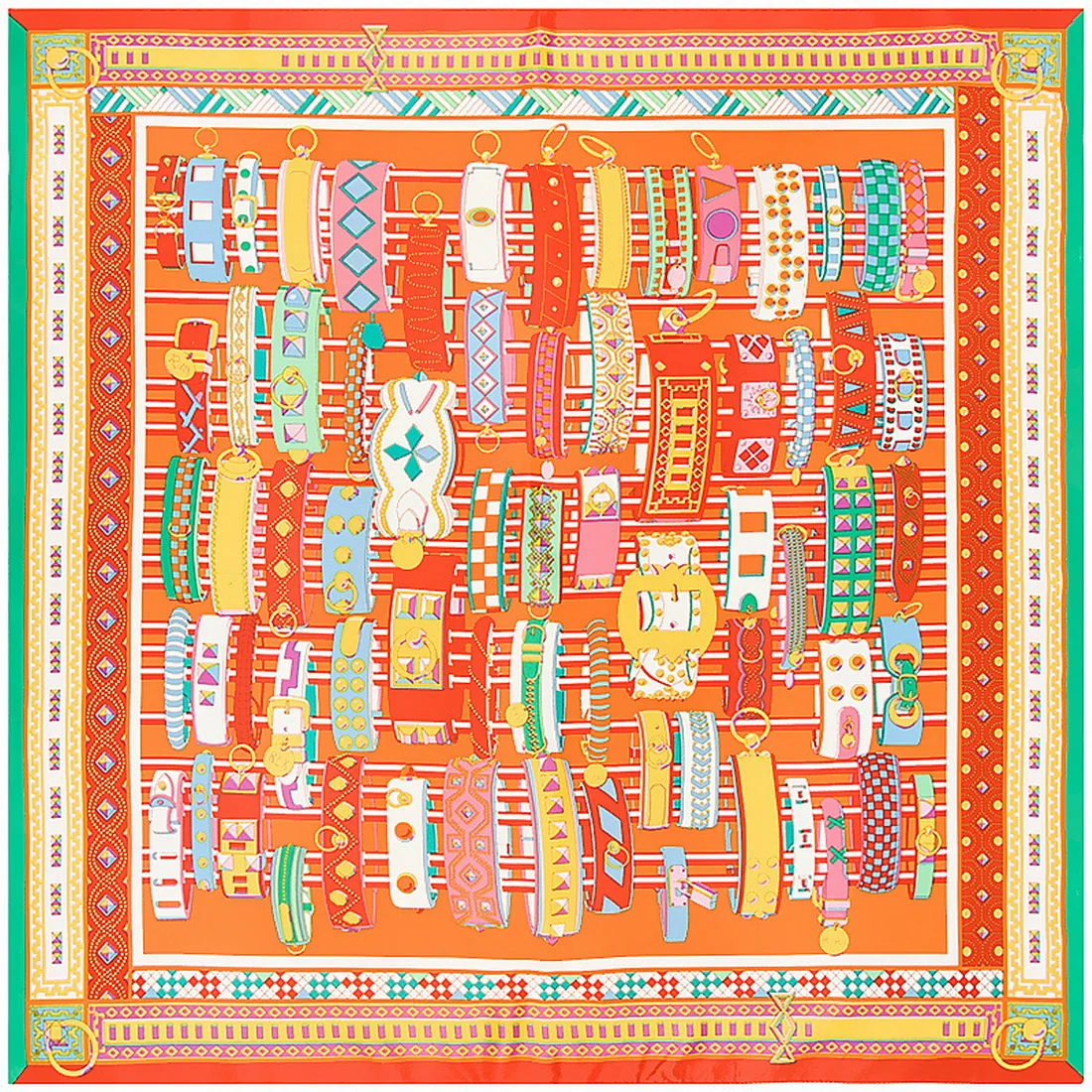 

Scarf Silk Satin Bandana Women Square Small Wrap Bohemian Retro Paisley Ladies Scarves Indian Muslim Islamic Kerchief 100x100cm