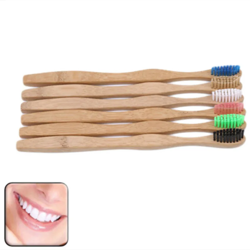

1 шт. Зубная щётка eco-friendly Радуга из мягкого бамбукового волокна Зубная щётка биоразлагаемые зубная щетка твердый бамбуковый ручка Зубная щё...