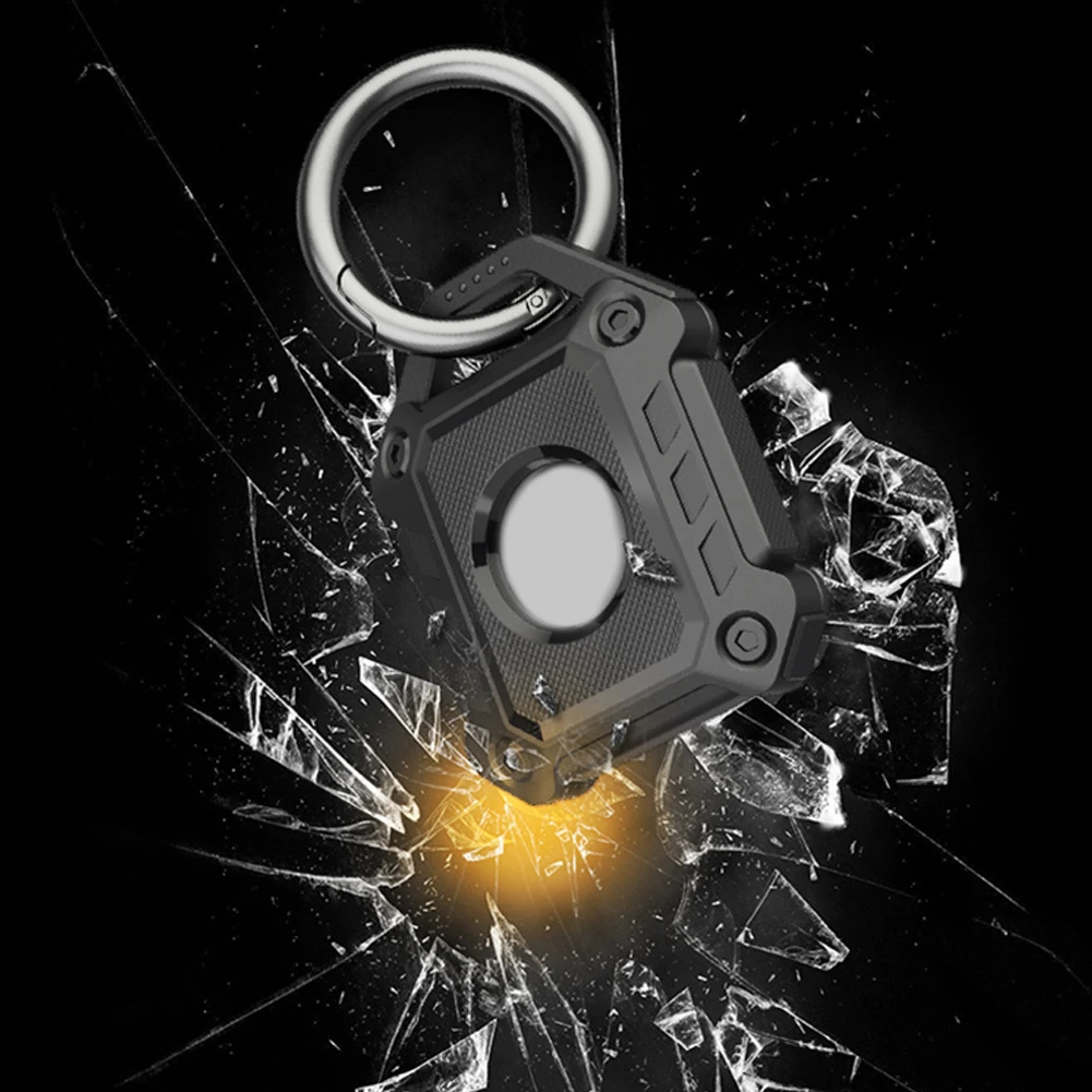 For Apple Airtag Case Armor Protective Case With Keychain Shockproof Cover For Apple Tracker TPU Anti-Lost Device Airtag Case