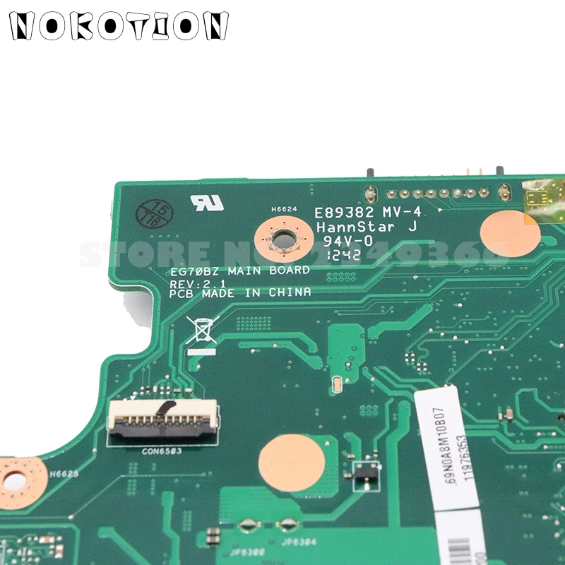 NOKOTION NBC1U11001 EG70BZ основная плата для шлюза NE71B NE71B10U Материнская ноутбука E2-1800