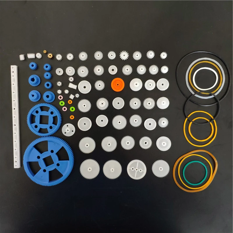Пластмассовый комплект шестеренок сделай сам сборка игрушечного ремня с зубцами