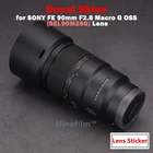 Премиум наклейка на объектив 90 2,8 скины для SONY FE90 F2.8 Macro G OSS наклейка на объектив защитная пленка SEL90M28G против царапин