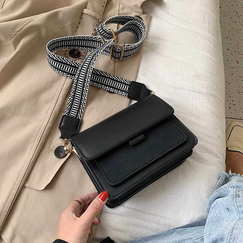 

Fashion Brand Women's Small Crossbody Bag Lightweight PU Leather Messenger Bag Flap Handbag Purse Summer Travel Bag for Female