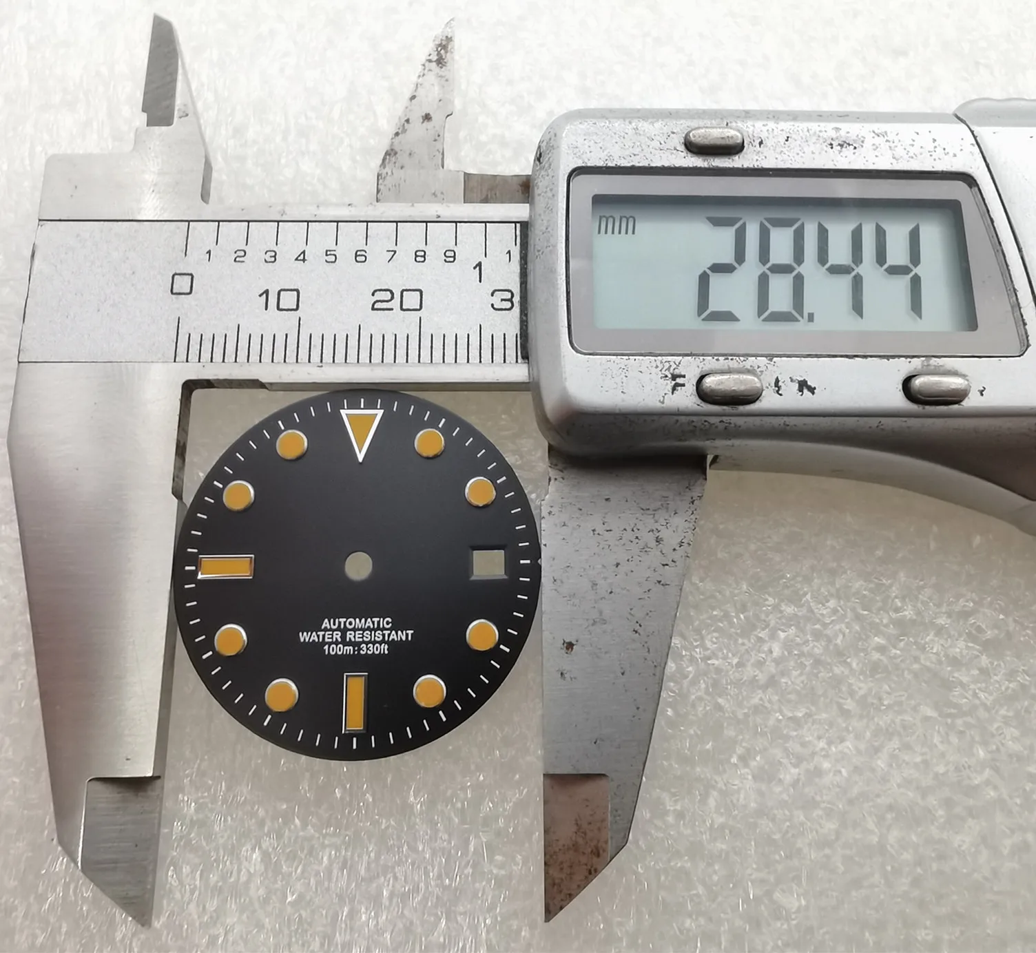 28.5mm Water Ghost Sub Dial Literally No Luminous Suitable For Japan Nh35 Movement 40mm Stainless Steel Watch Case