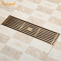 Limited Ralo Banheiro Deshumidificador Antique Brass Bathroom Linear Shower Drain Floor Trap Waste Grate Wire Strainer