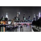 Алмазная 5d картина сделай сам, черно-белая Картина на холсте, принты Лондона ночью, свадебное украшение, Алмазная мозаика, полная Стразы SX63