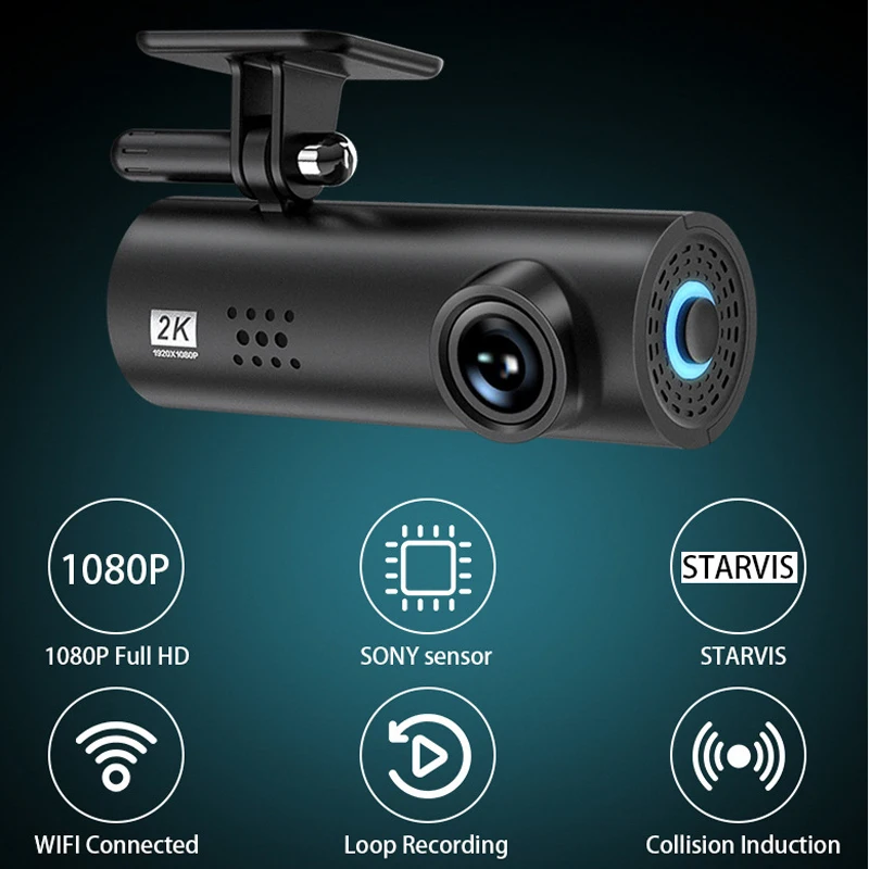 Скрытый видеорегистратор WIFI FULL HD 1080P супер мини Автомобильная камера DVR