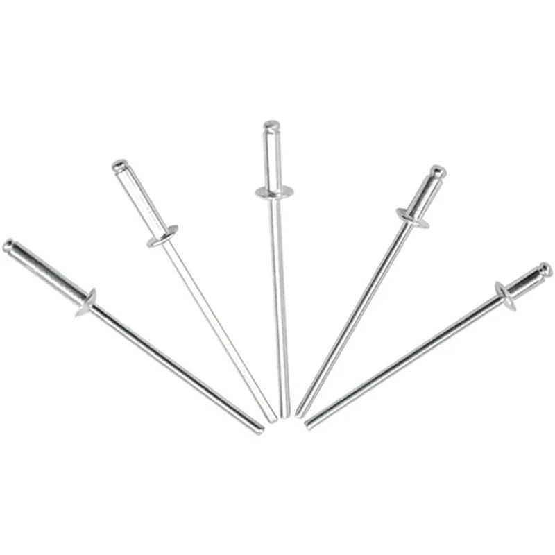 5 видов M2.4 алюминиевые заклепки круглые e-образные супер крепежные с открытым