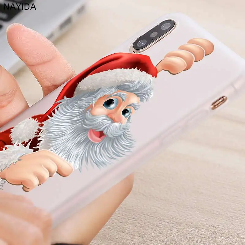Чехол для телефона Samsung A8 A6 Plus 2018 2017 2016 A10 A30 A40 A50 A71 A70 A80 A90 A9 A7 A5 звезда Санта Клаус