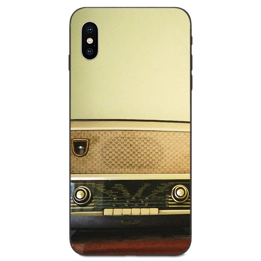 Красочное винтажное красное радио для Huawei Mate 9 10 20 P8 P9 P10 P20 P30 Lite Mini Play Pro P smart Plus Z 2017