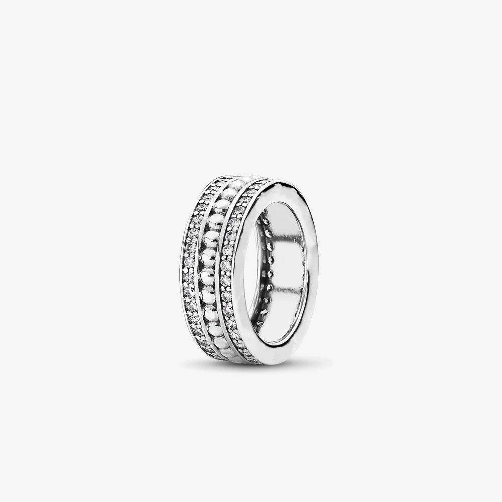 

100% 925 Sterling Silver Rings for Women Clear CZ Forever Signature Finger Ring Stackable Original Jewelry Bague Femme
