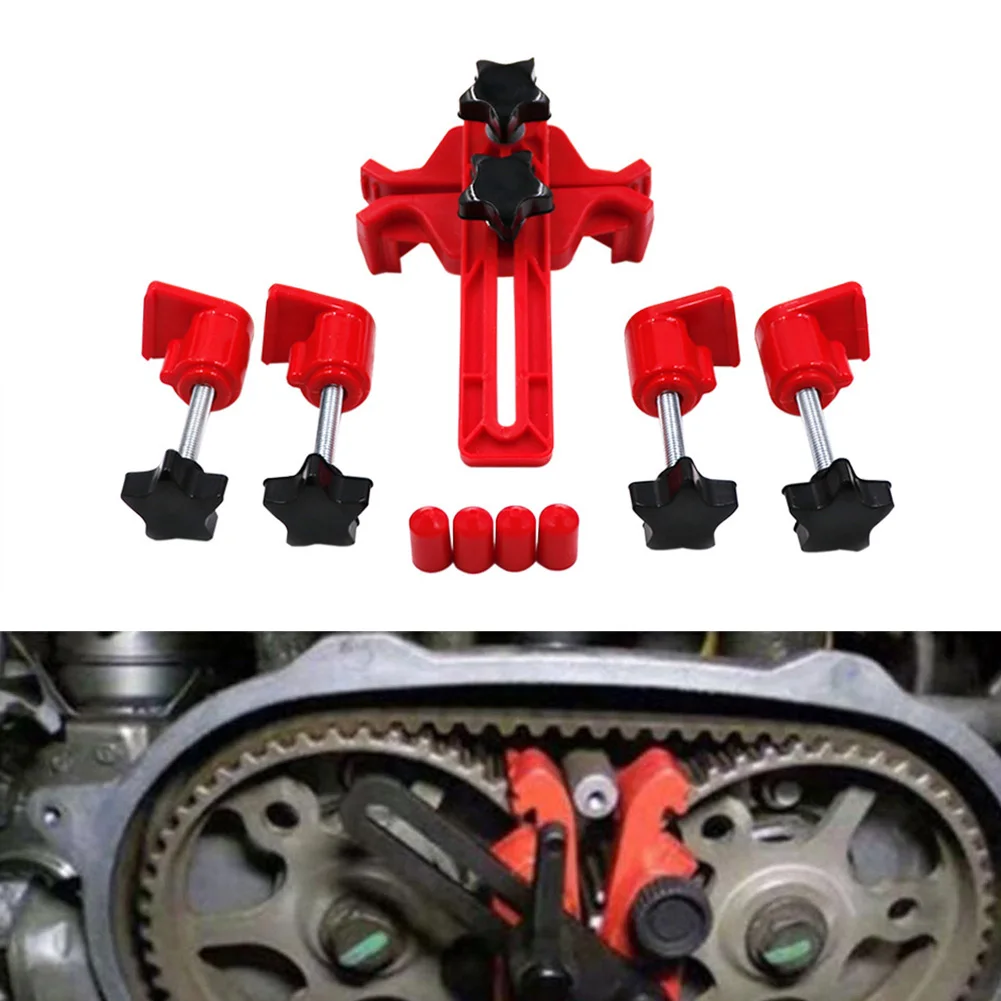 

Timing Gear Clamp Set Camshaft Fixing Tool Sprocket Gear Locking Tool for Single Dual Quad Cam Engine Universal Tool