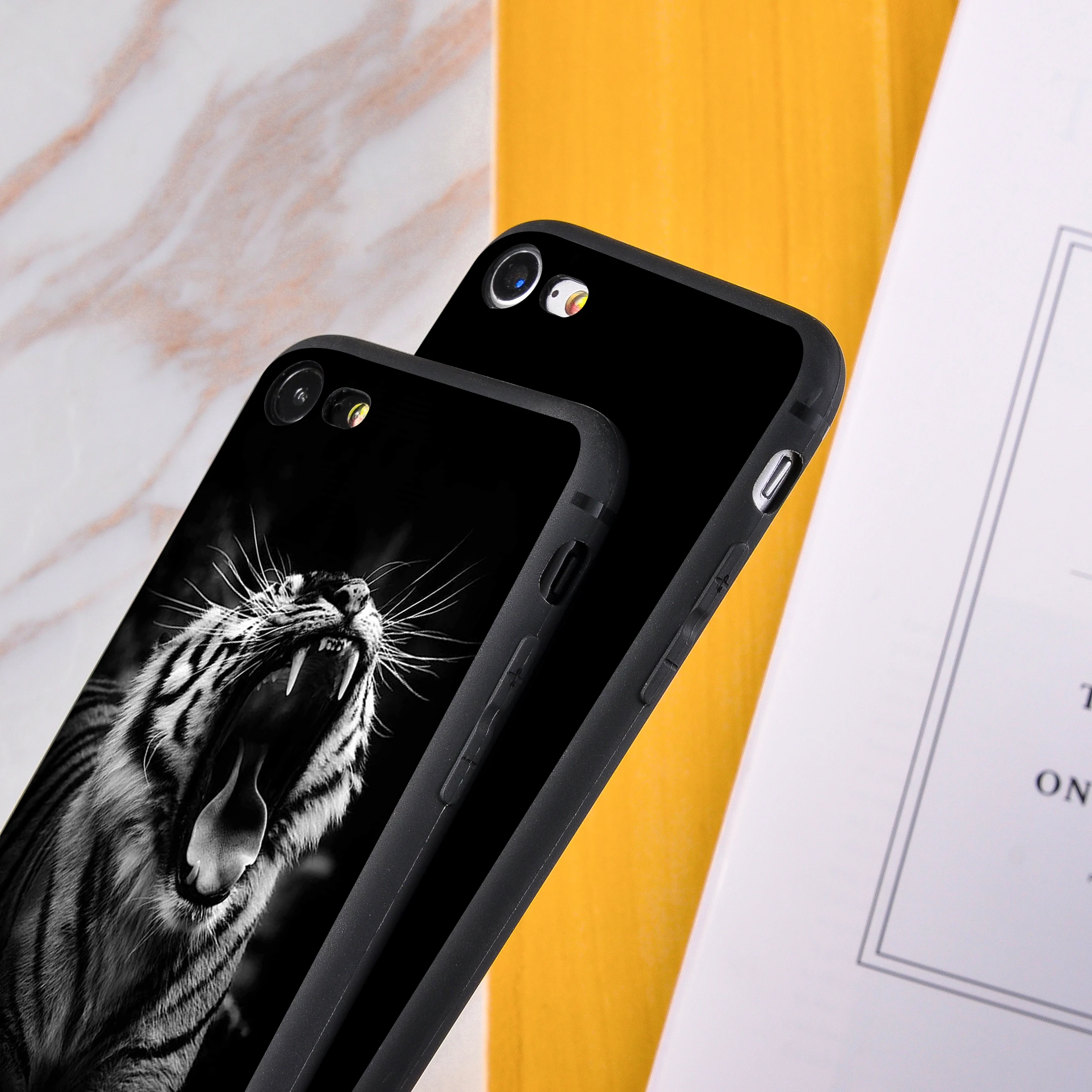 Tigers Animals TPU Back Coque For iphone 11 pro max x xs xr 6 6s 7 8 plus Mag Fond iPhone Phone Case |