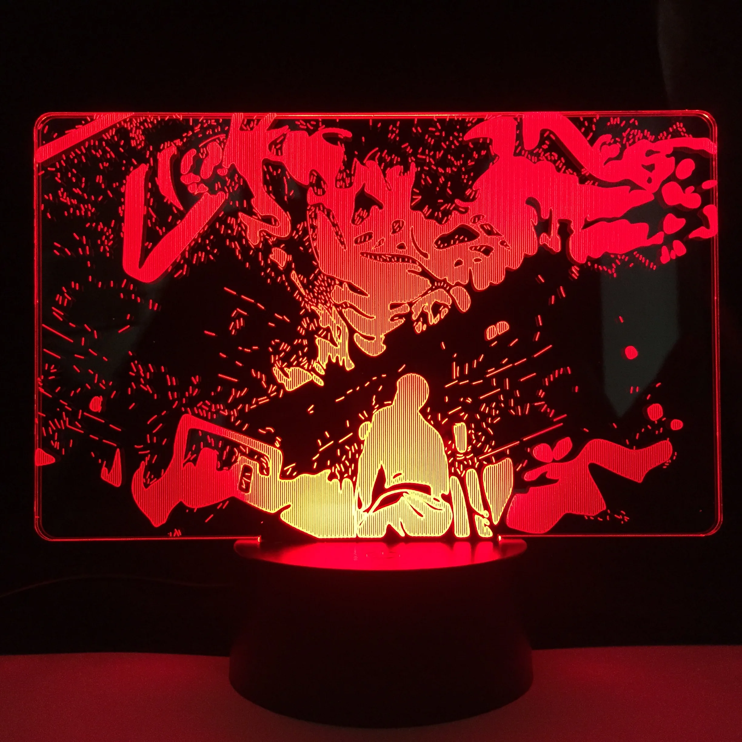 

Светодиодная настольная лампа «атака на Титанов», 3D светильник в стиле аниме для украшения комнаты на день рождения, ночсветильник для манг...