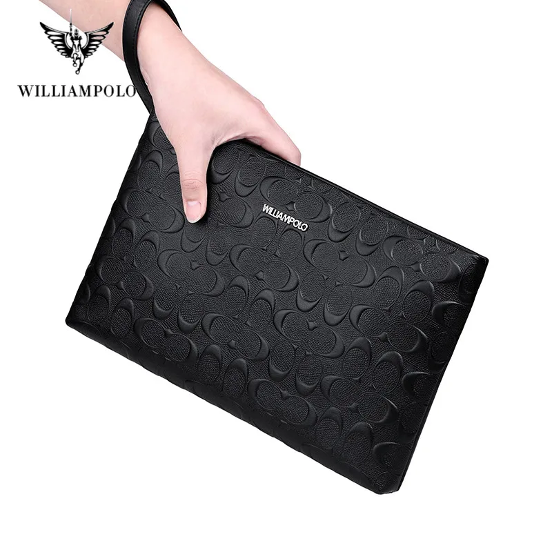 Люксовый бренд WILLIAMPOLO деловой мужской кошелек кожаная мужская сумка с монетками