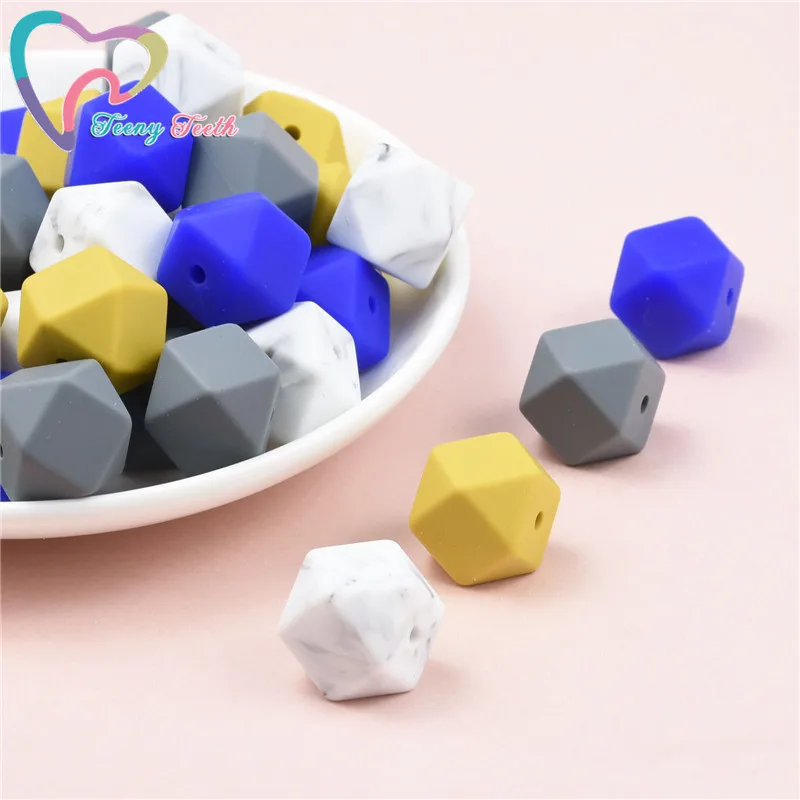 Подростковые зубы 10 шт. королевский синий горчичный серый смешанный 14-17 мм